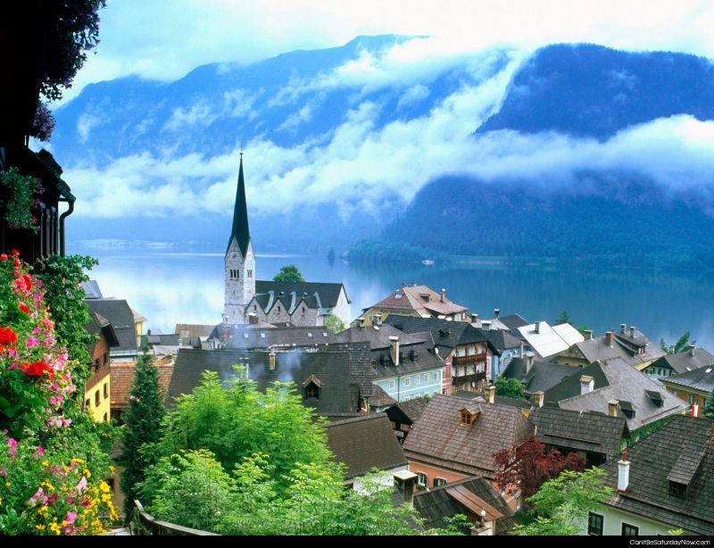 Mountain side town
