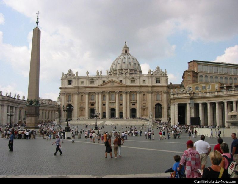 Can It Be Saturday Now ? Pope house