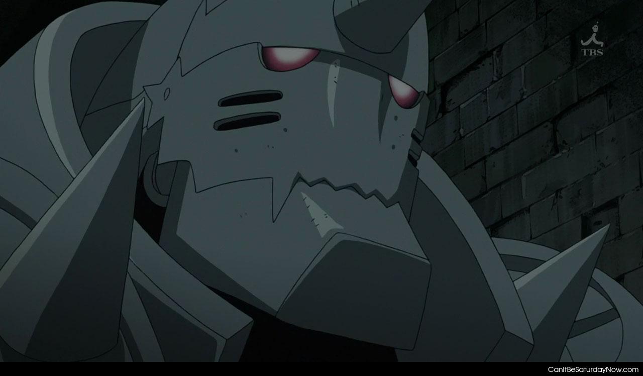 Alphonse elric face - metal face of Alphonse Elric from Full Metal Alchemist