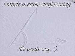 acute snow