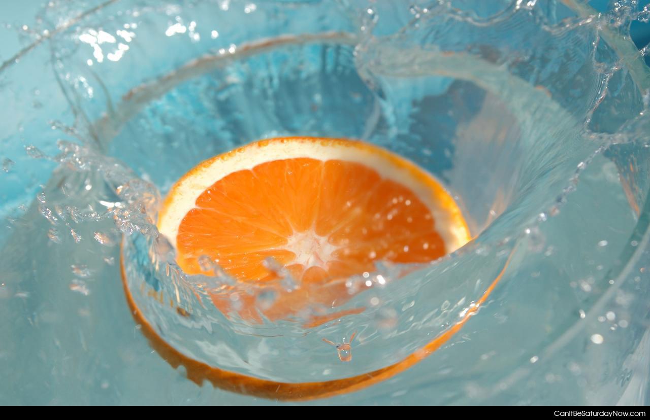 Orange splash - stuff taste better with a splash of orange