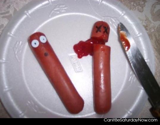 Dead hotdog - I killed a hot dog