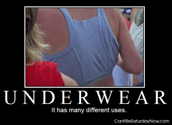 Underwear uses - it has many