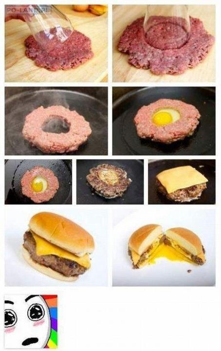 Egg burger - How to make an egg burger
