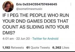 peg the DM