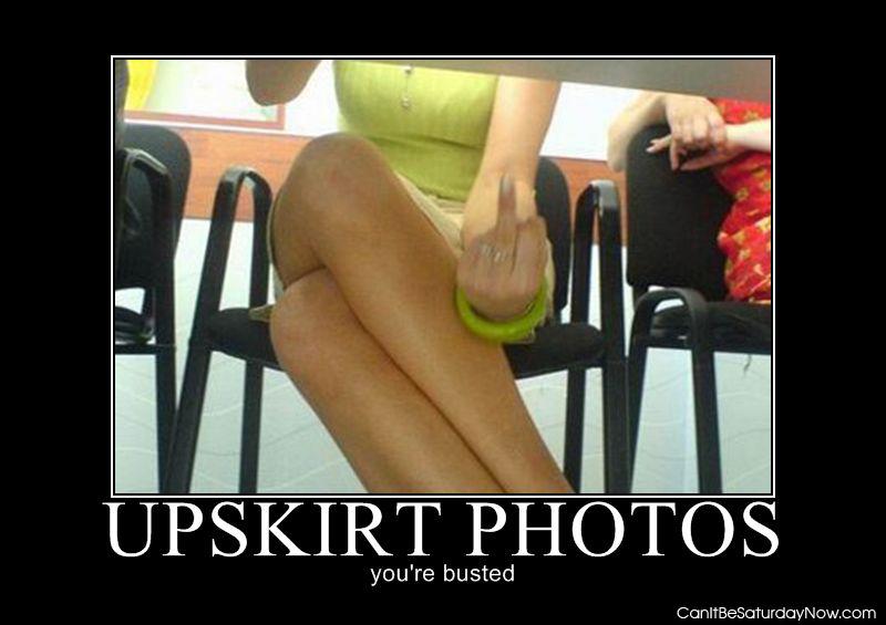 Upskirt busted - busted trying to upskirt someone