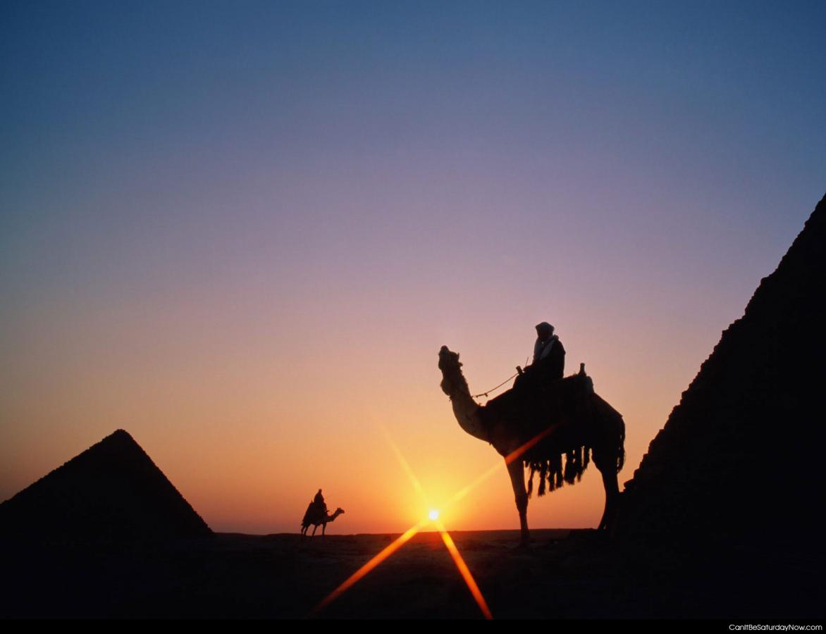 Egypt sunset - A sunset near the pyramids