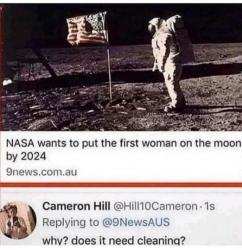 woman to the moon