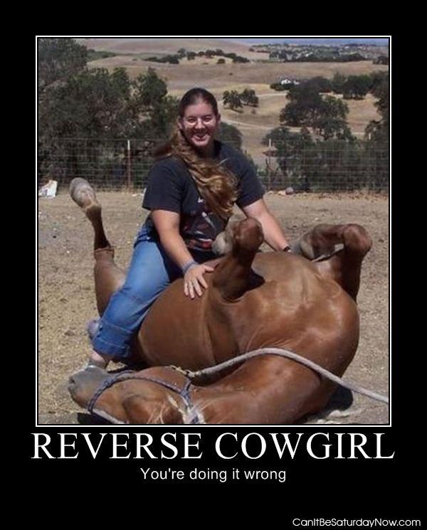 Reverse cowgirl - so wrong just so wrong