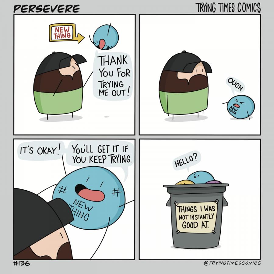 try once - try once then give up