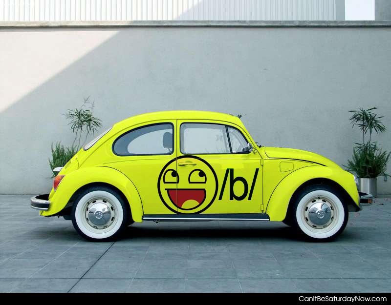 Happy b car - happy face /b/ car