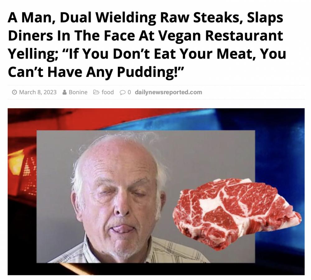 meat slap - slap them with the meat