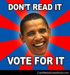 Dont read just vote