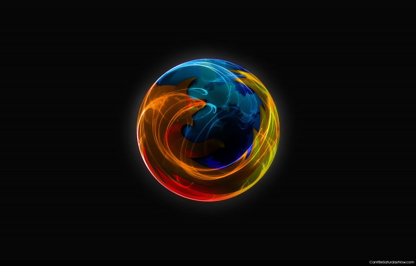 Firefox light - Firefox logo with some light effects behind it