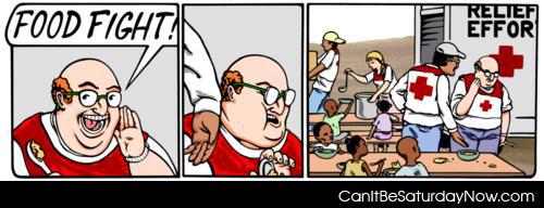 Food fight - classic food fight comic