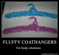 Fluffy acoathangers