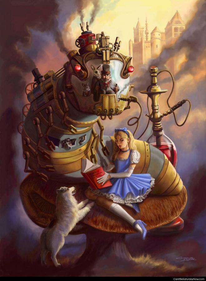 Electric Alice - what if they discovered electricity in Alice in wonder land?