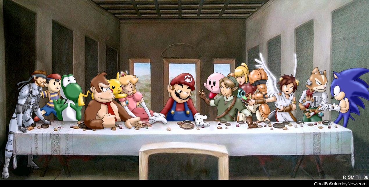 Last mario - last supper as seen by Nintendo