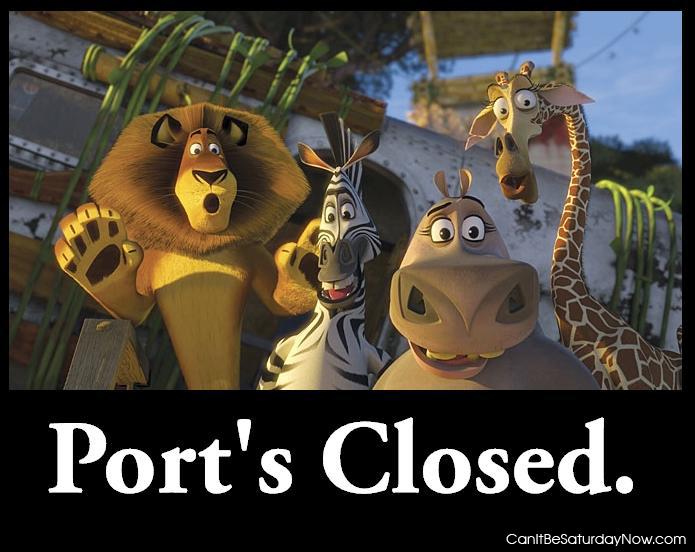 Ports closed - some one sneezed in Mexico... close everything!
