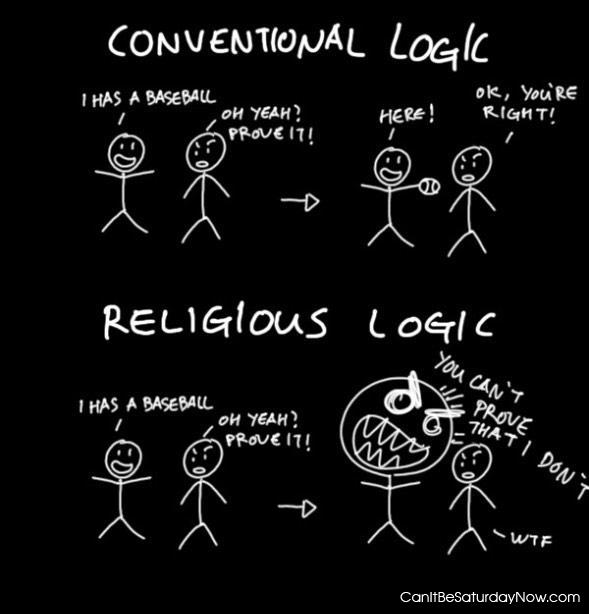 conventional vs religious - Logic?