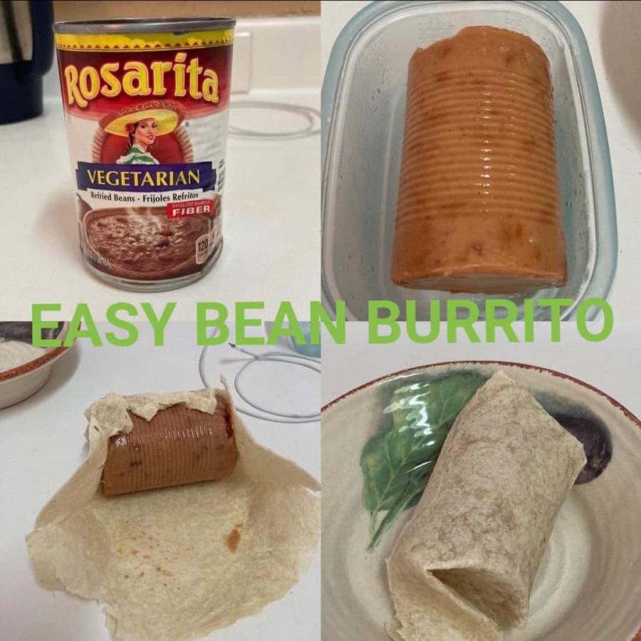 bean burrito - I'd eat it