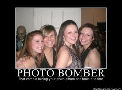 Photo bomber zombie