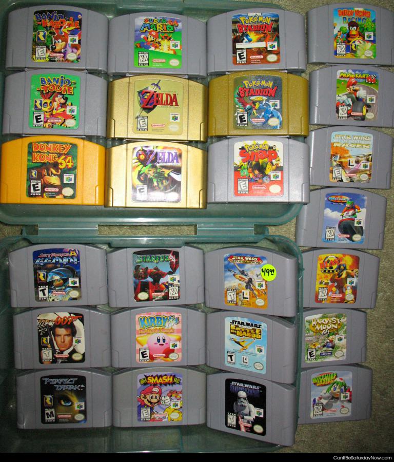 N64 games - this person has a few games