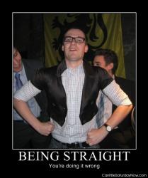 Being straight