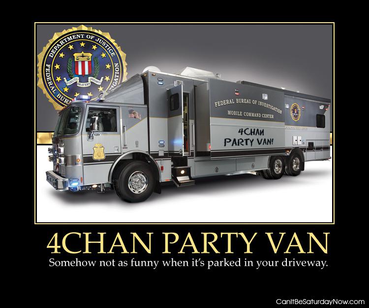 Party van - only funny when its not at your house