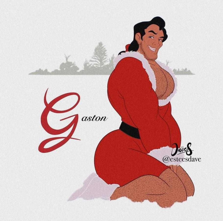 Sexy Gaston - he looks good in red