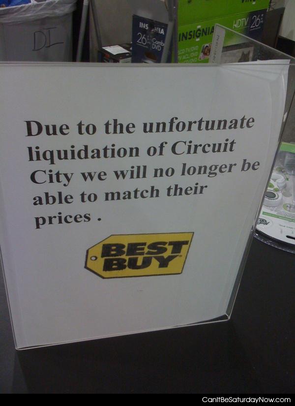 Best Buy Is upset - yeah right i bet they are happy