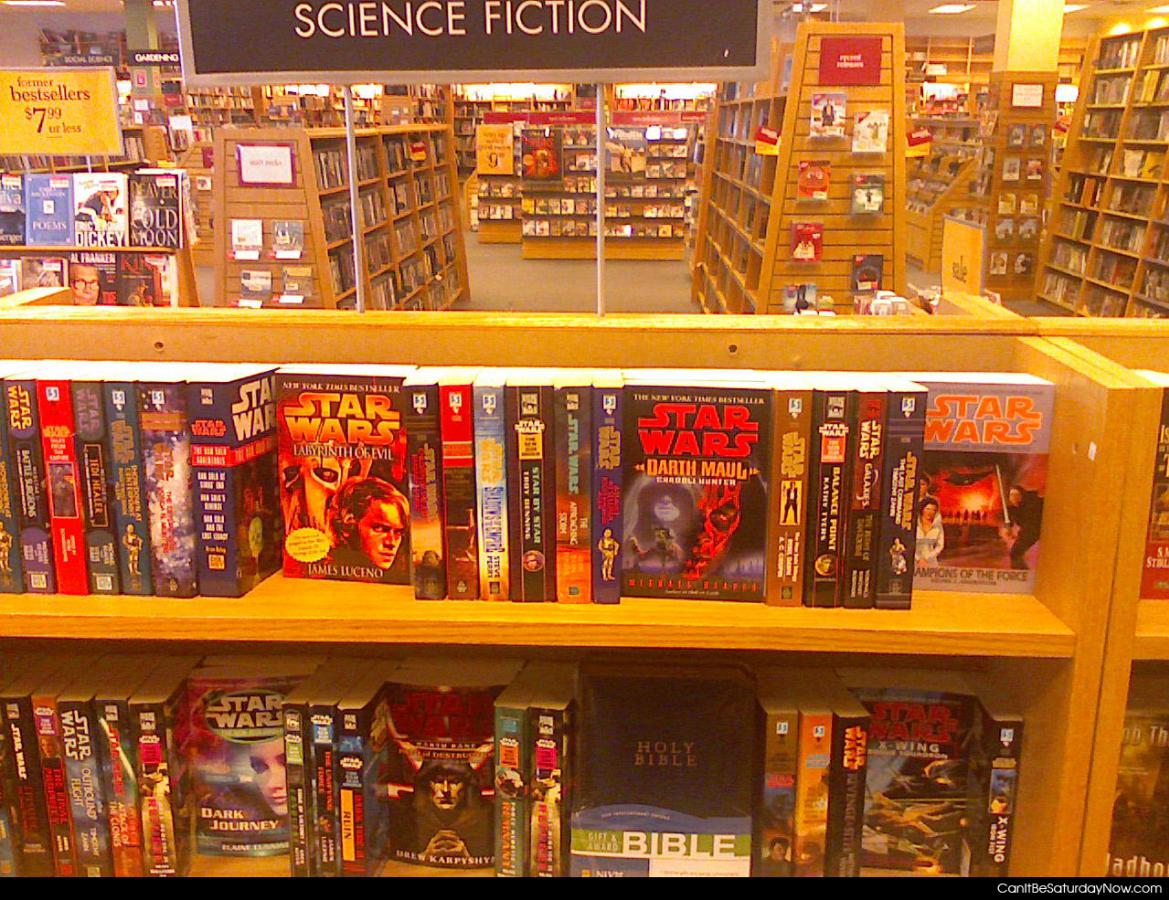 Science fiction books - look closely