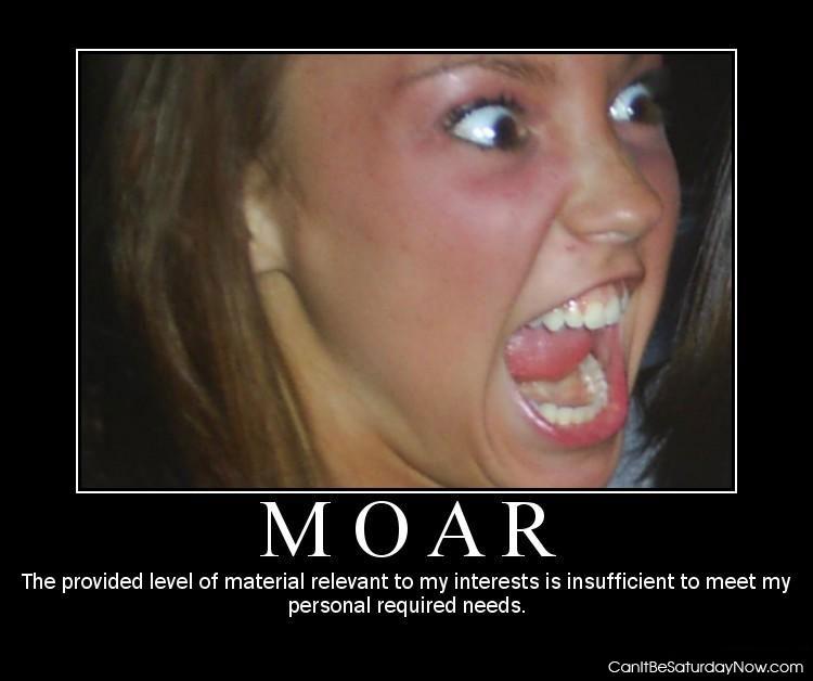 Moar face - she wants more!