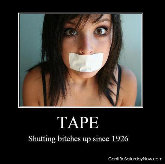 Tape - its good for keeping things closed