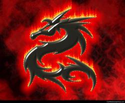 Burning dragon