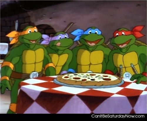 TMNT - hurray for pizza
