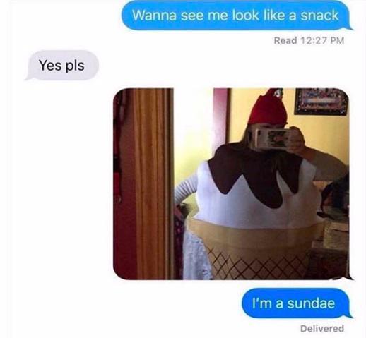 look like a snack - they are a sundae