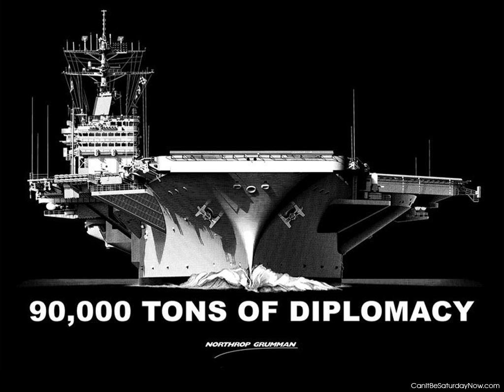 Tons of Diplomacy - 90,000 tons of hail and query