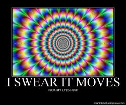 It moves