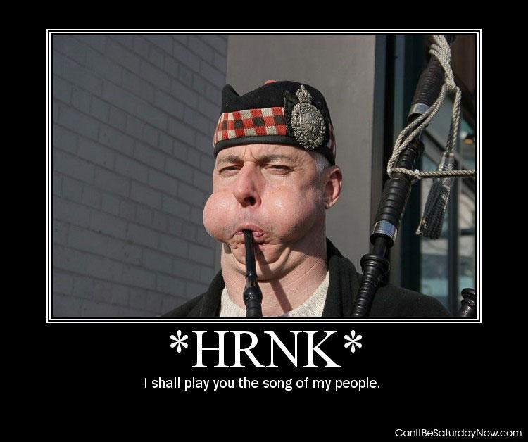 Hrnk - i shall blow out my checks....