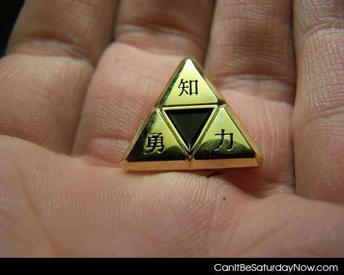 Small triforce - behold the power of the triforce