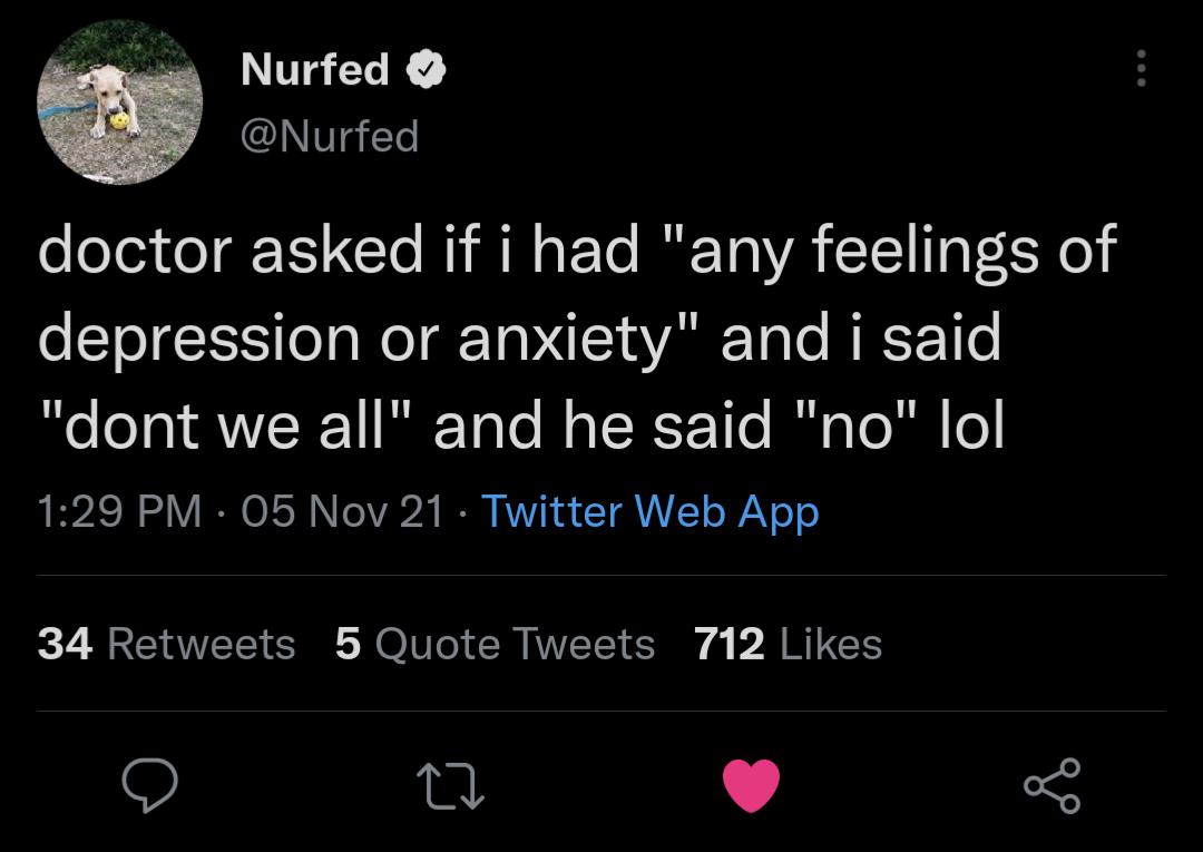 Normal anxiety - don't we all