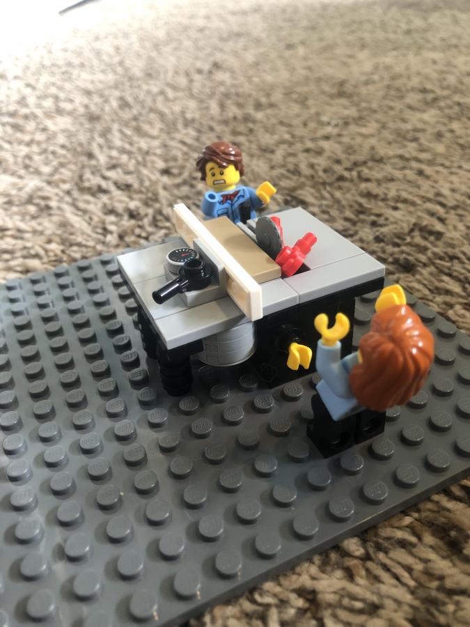 lego saw - lego table saw takes a hand