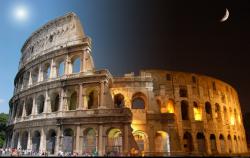 Colosseum day and night