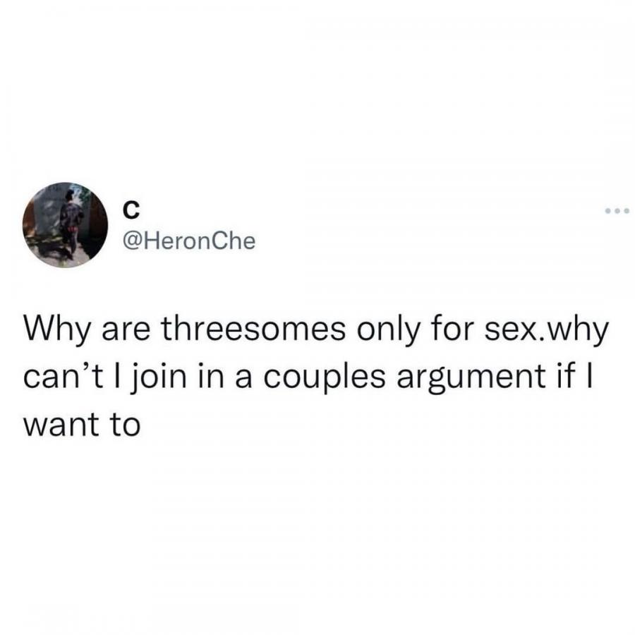 threesome fight - why not join one