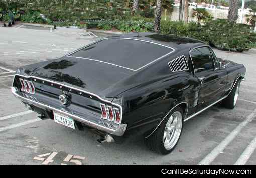 Fastback - classic mustang with a fastback