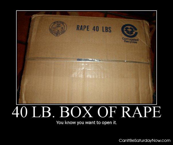Rape - 40lb rape shipment