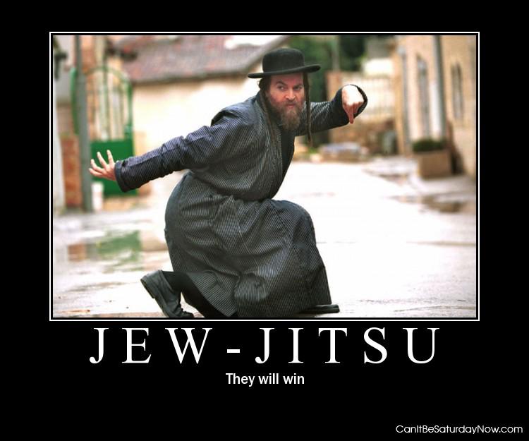 Jew jitsu - he looks like he knows what hes doing