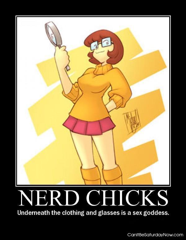 Cartoon nerd chicks - they are hot under all of that