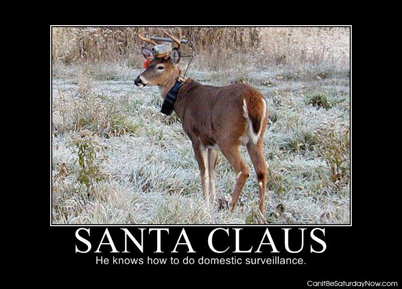 Santa claus cam - he is watching you